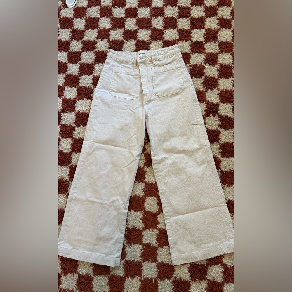 Rolla's Off-White Button-Fly Pants